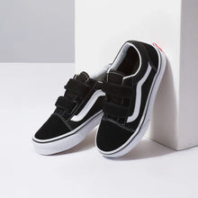 Tênis Old Skool V Juvenil Black True White