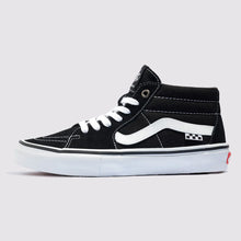 Tênis Skate Grosso Mid Black White
