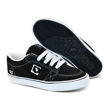 Tênis QIX Ninety Three Vulcan 07 - Camurça Preto e Branco