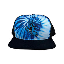 Boné Santa Cruz Screaming Hand Front Trucker Tie Dye