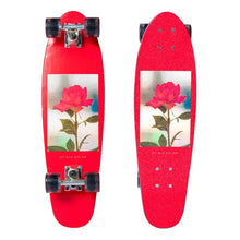 Skate Montado HBL Just Cruiser Mini-Long Vermelho/Transparente