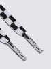 Cadarço Vans Fino 36 Black White Checkerboard