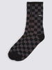 Meia Checkerboard Crew 30/35 Black