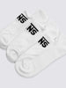 Meia Kick Boys 30/35 White (3 Pares)