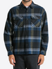 Camisa Flanela Xadrez Manga Longa Preta Hurley Santa Cruz Shoreline
