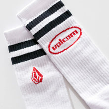 Meia Volcom Flat Spot White