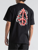 Camiseta Volcom Confort Fit Snake Peace Preta
