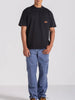 Camiseta Volcom Confort Fit Workwear Certified Preta
