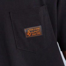 Camiseta Volcom Confort Fit Workwear Certified Preta