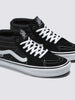 Tênis Skate Grosso Mid Black White Emo Leather