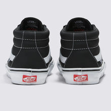 Tênis Skate Grosso Mid Black White Emo Leather