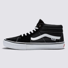 Tênis Skate Grosso Mid Black White Emo Leather