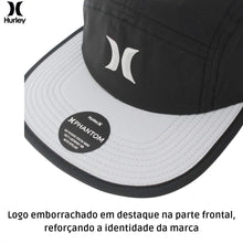 Boné Hurley Flow Imp Five Panel Aba Reta Preto