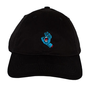 Bone Screaming Hand Dad Hat Santa Cruz Preto