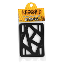 Pads Krooked Risers Black 1/4