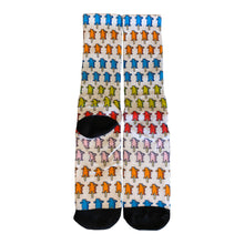 Meia Grizzly Ice Cream White